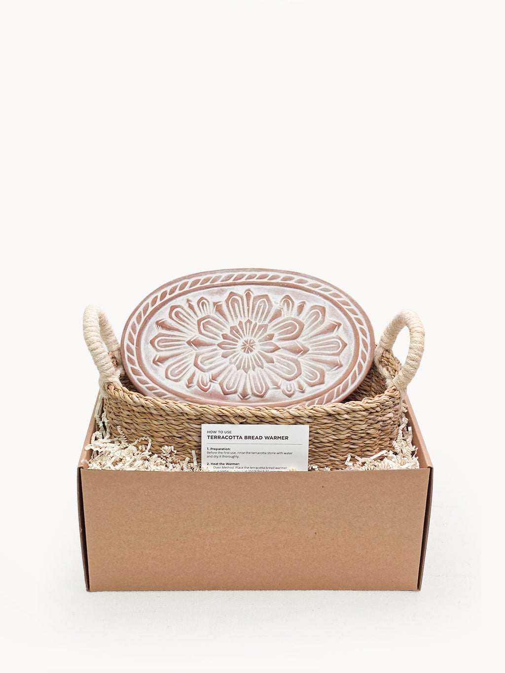 Flower Oval Bread Warmer and Basket