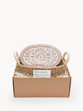 Flower Oval Bread Warmer and Basket