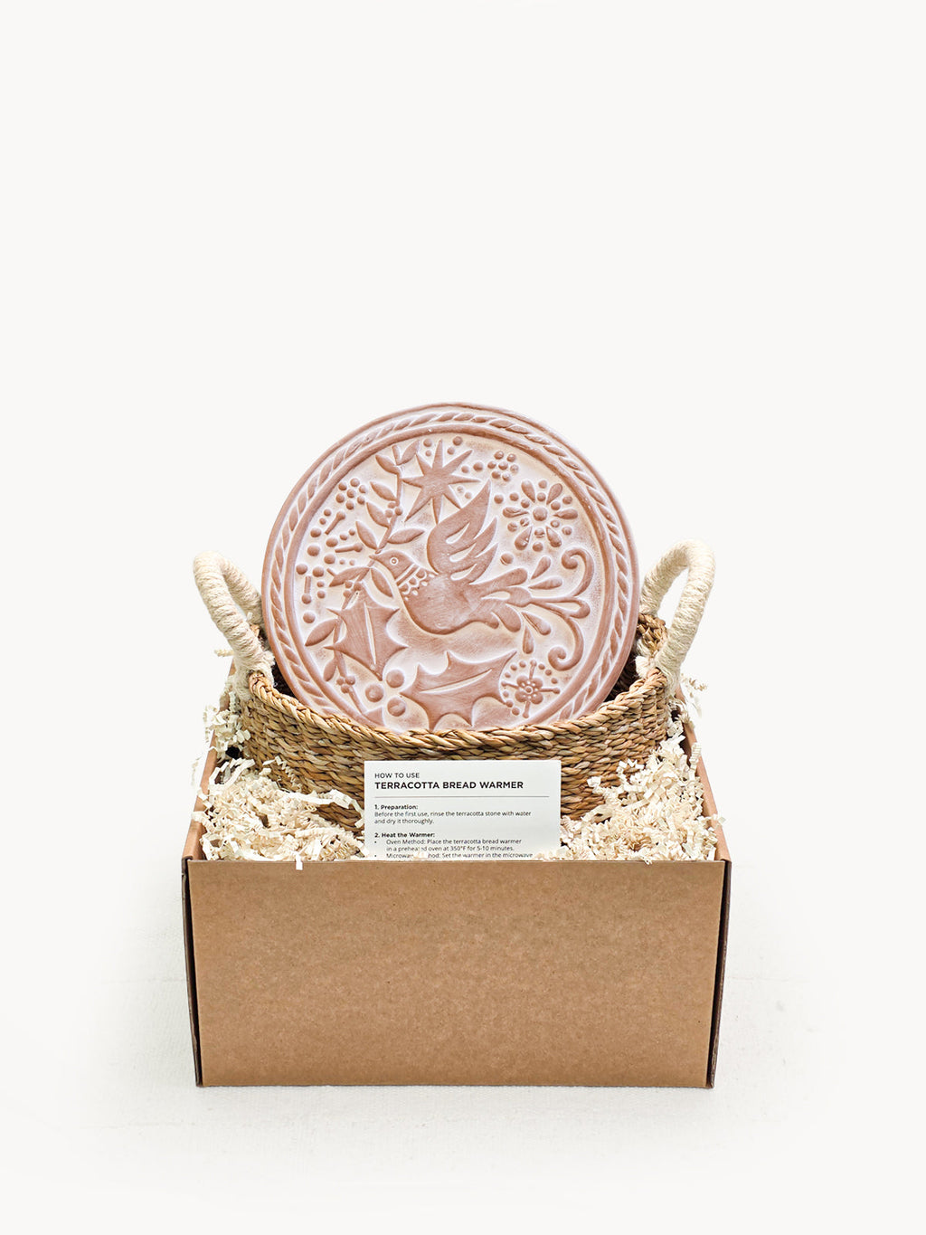 Bird Round Bread Warmer and Basket