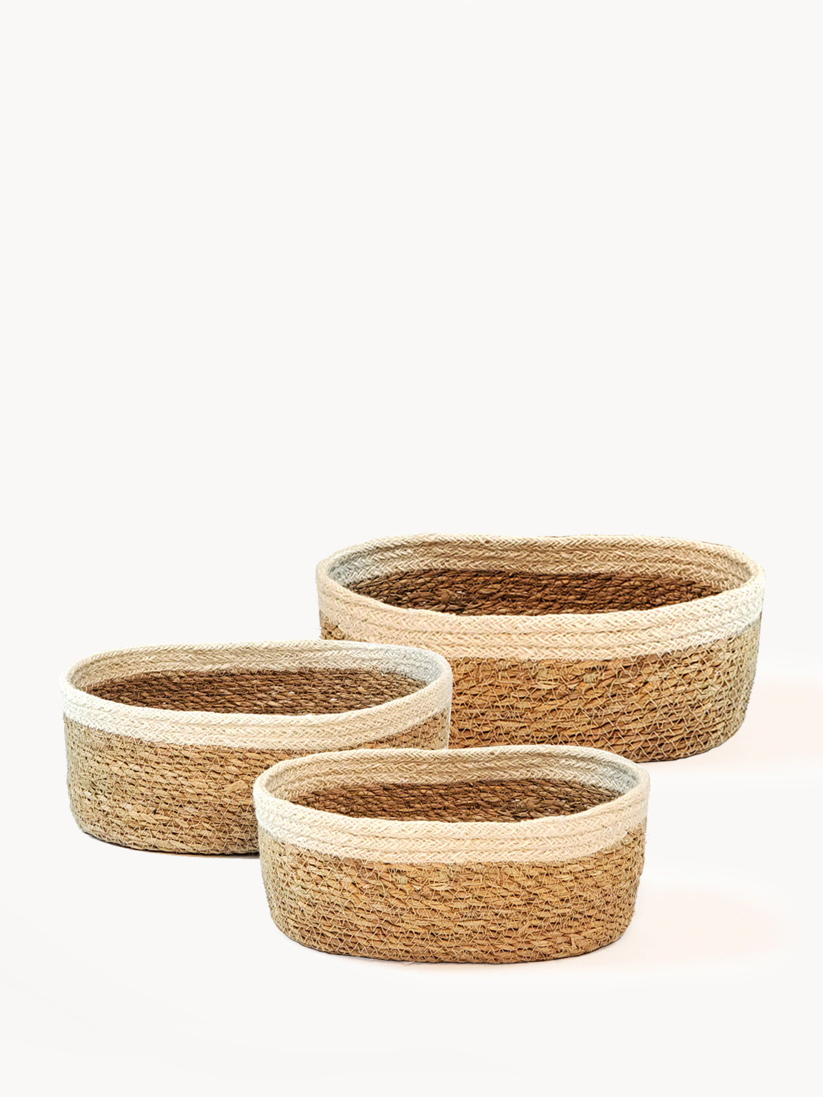 Savar Oval Storage Baskets – Set of 3