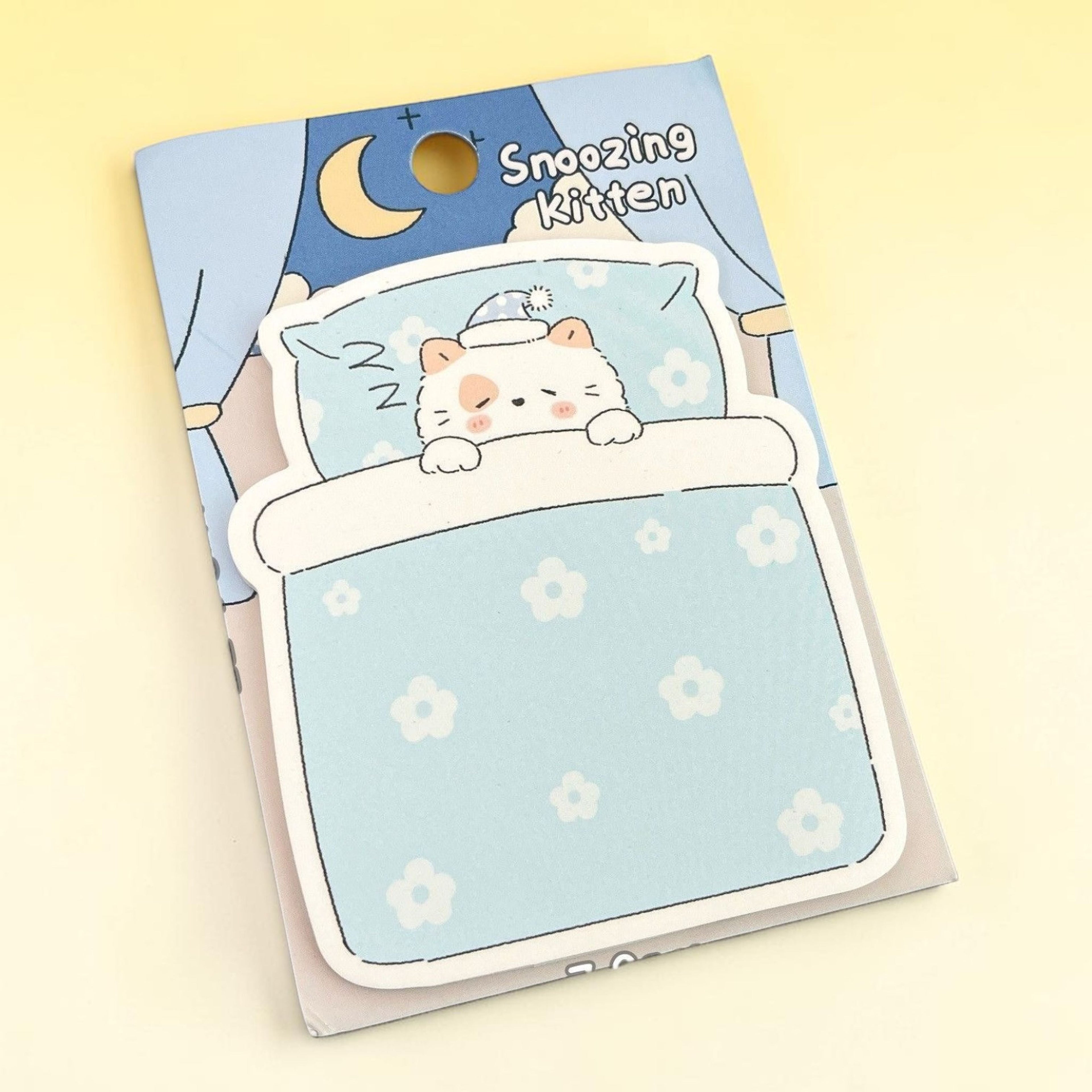 Lazy Kitten sticky note pad