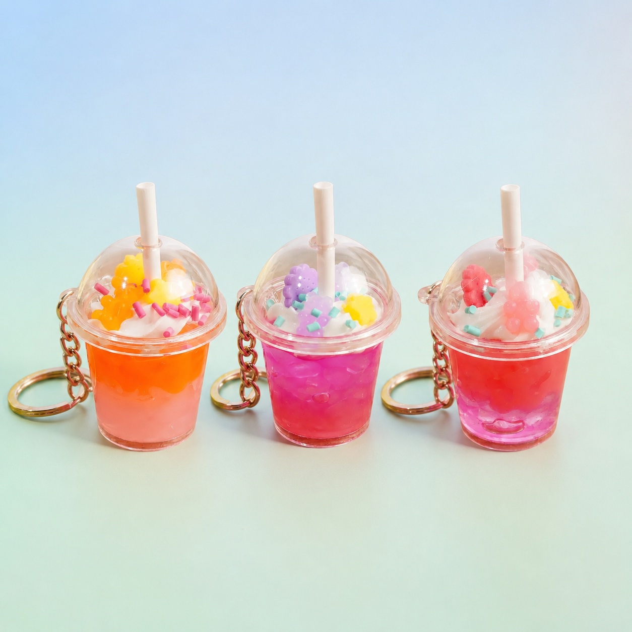 Milkshake Cup Keychain & Bag Charm