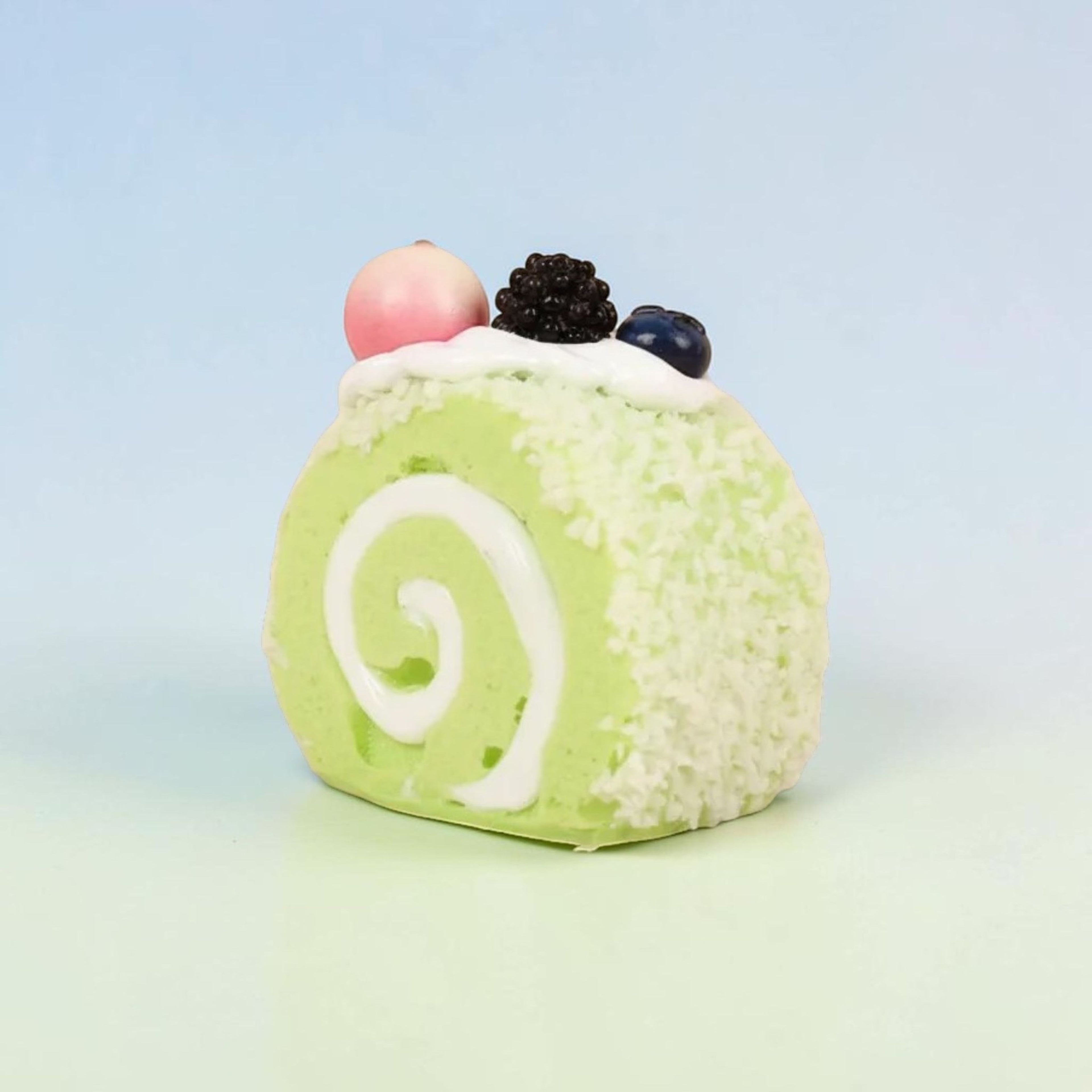 Faux Swiss Roll Cake Decor – Kawaii Mini Dessert Desk Accent