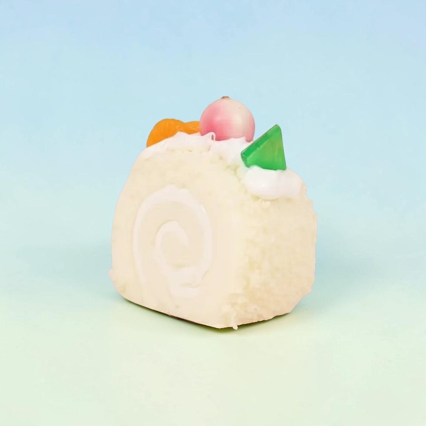 Faux Swiss Roll Cake Decor – Kawaii Mini Dessert Desk Accent