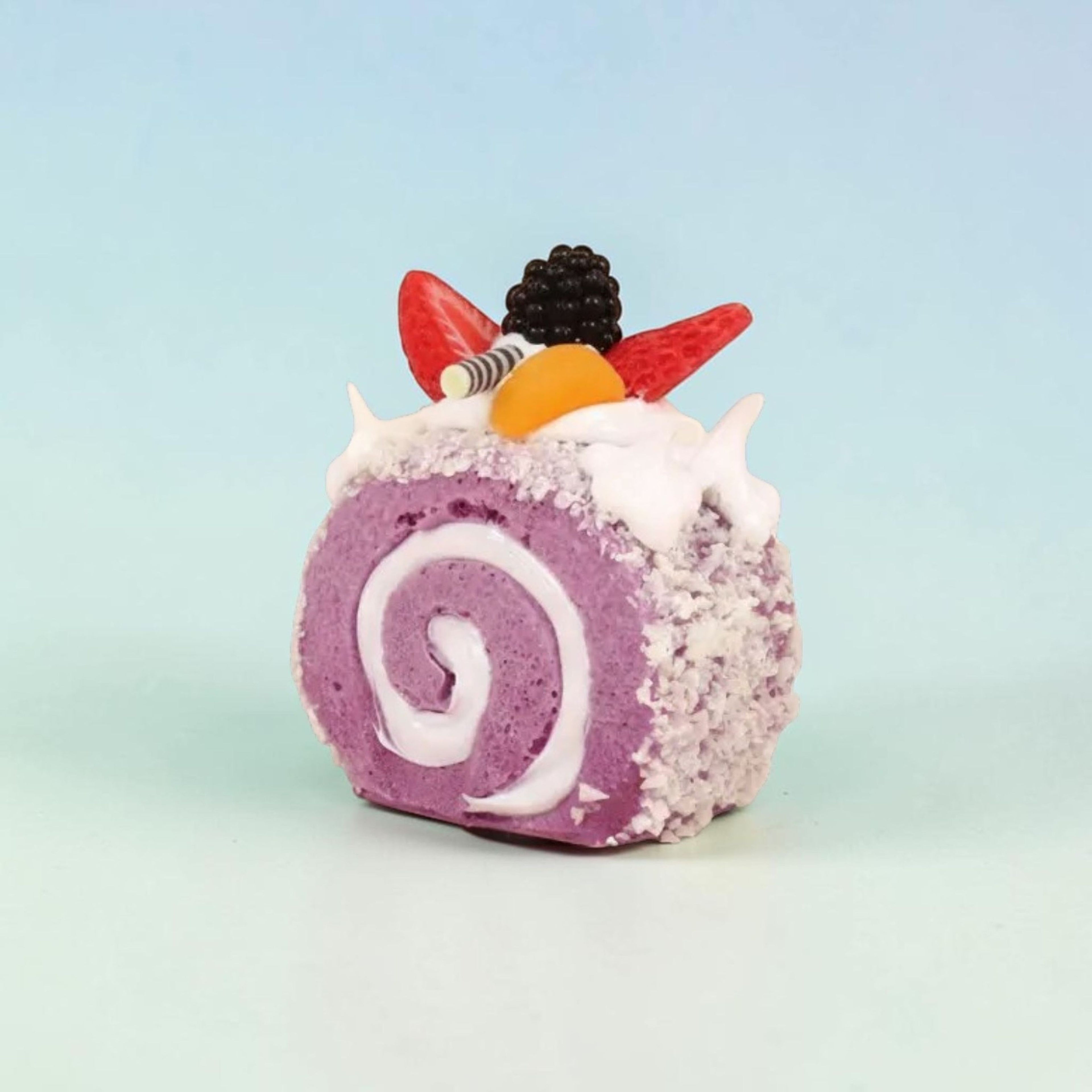 Faux Swiss Roll Cake Decor – Kawaii Mini Dessert Desk Accent