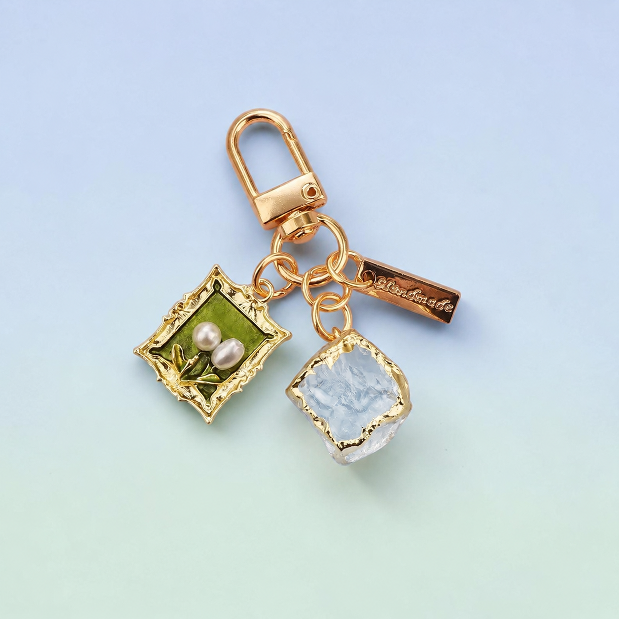 Handmade Floral Charm Keychain & Bag Charm