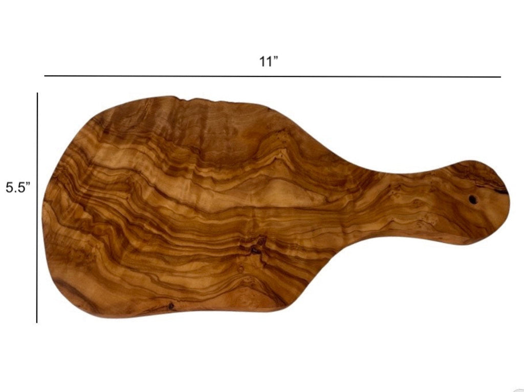 Olive Wood Cutting and Serving Board with Handle