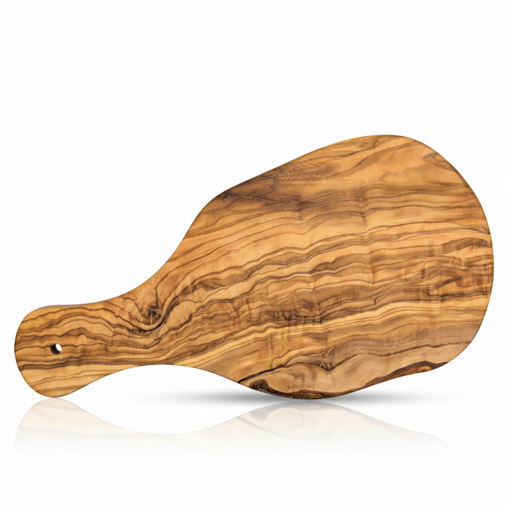 Olive Wood Cutting and Serving Board with Handle