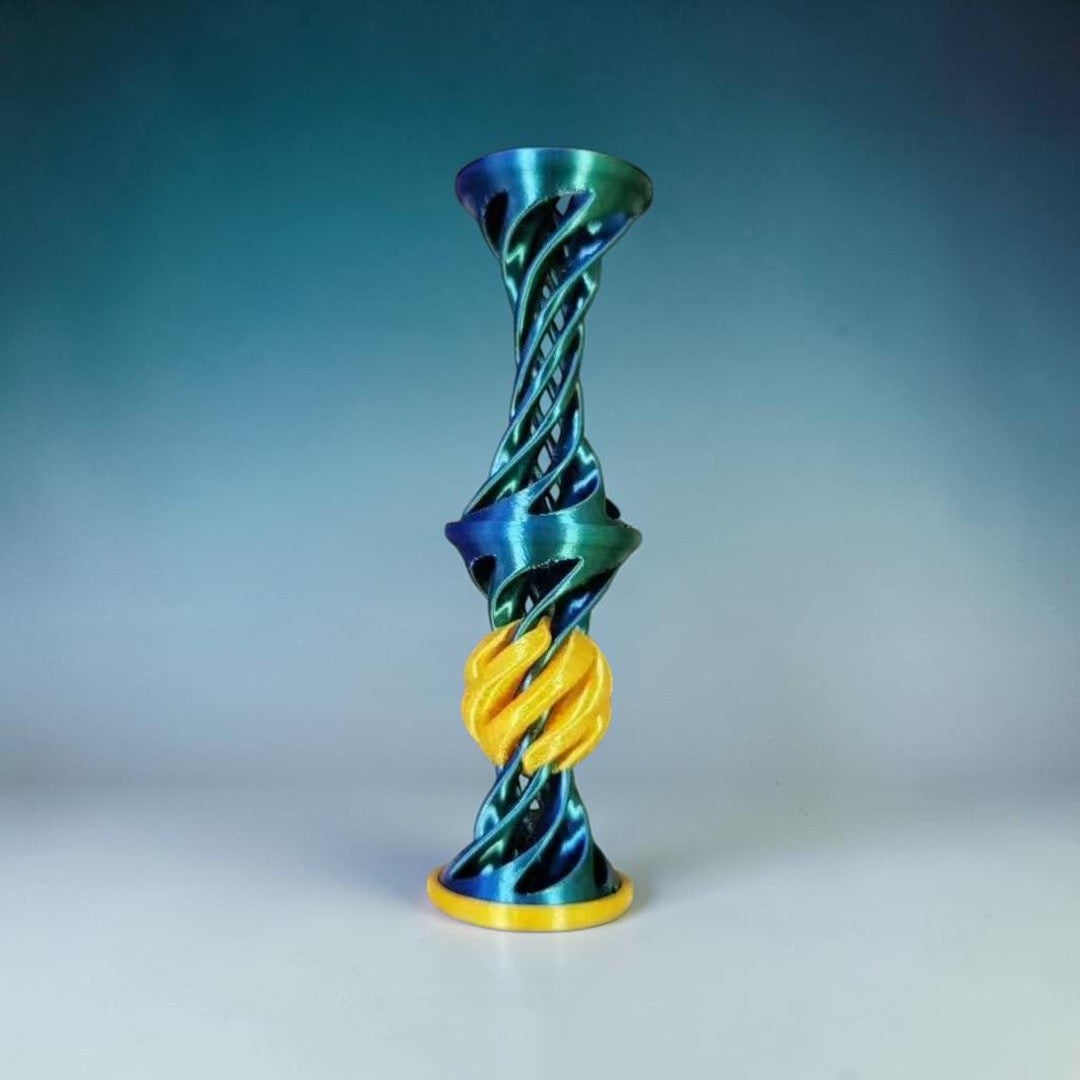 Spiral Twist 3D Print Desk Sculpture