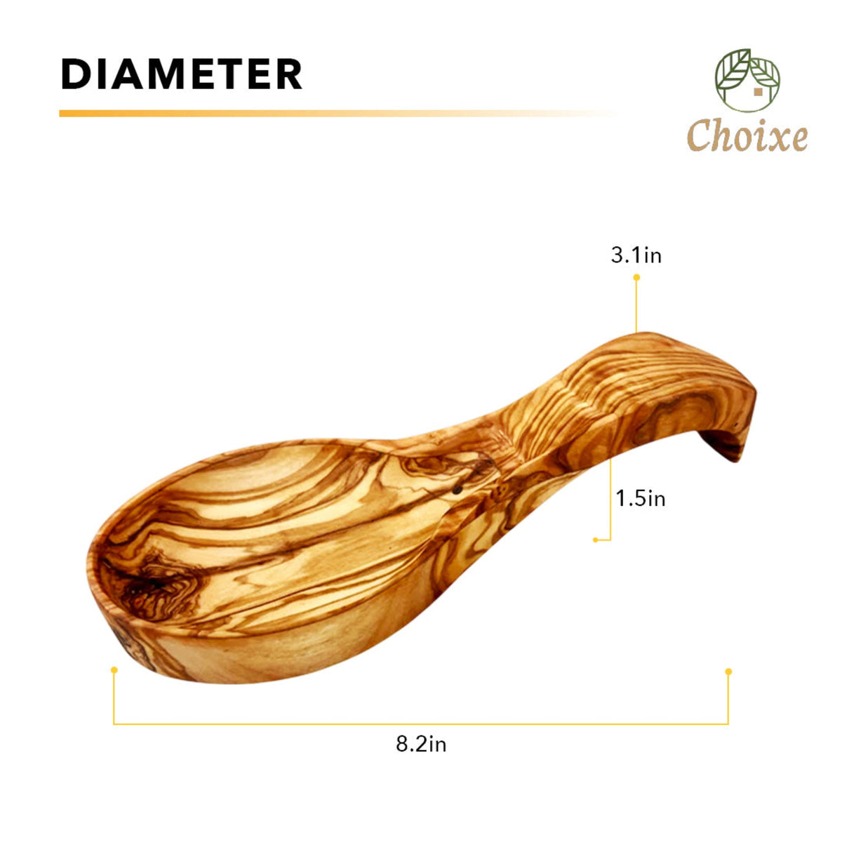 Mediterranean Olive Wood Spoon Rest