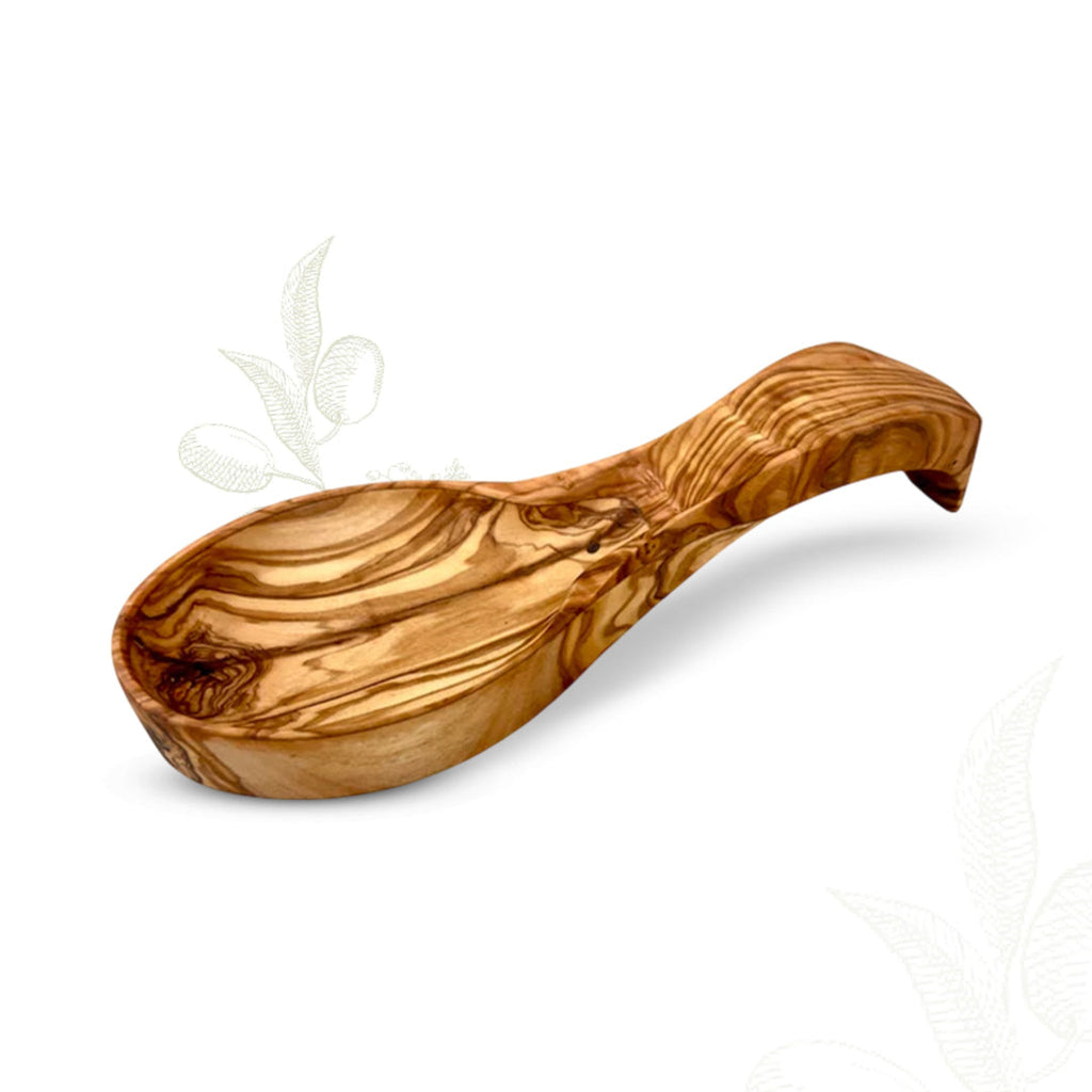 Mediterranean Olive Wood Spoon Rest