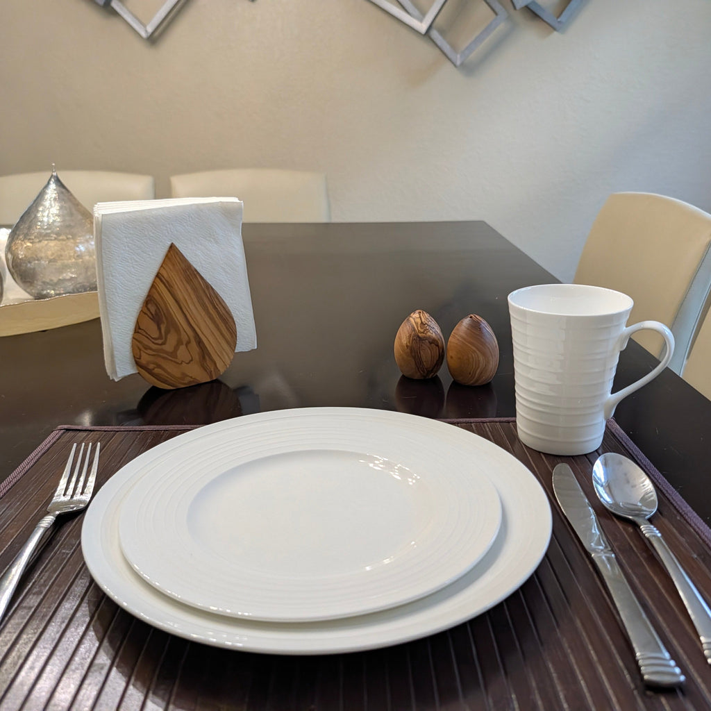 Mediterranean Olive Wood Napkin Holder