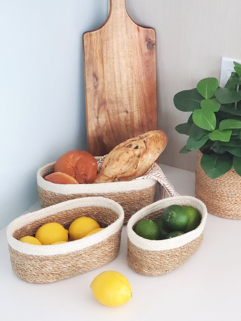 Savar Oval Storage Baskets – Set of 3