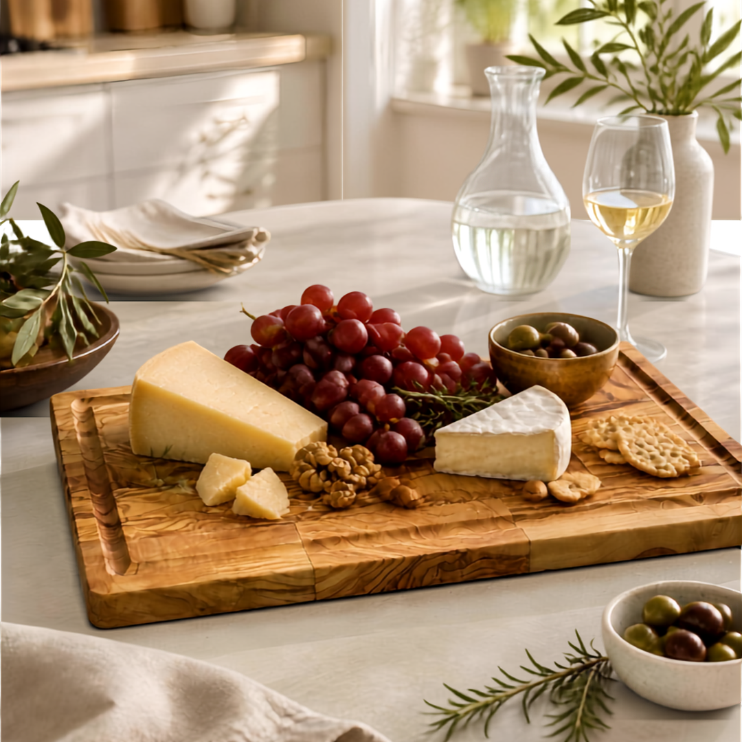 Large Olive Wood Cutting and Serving Board