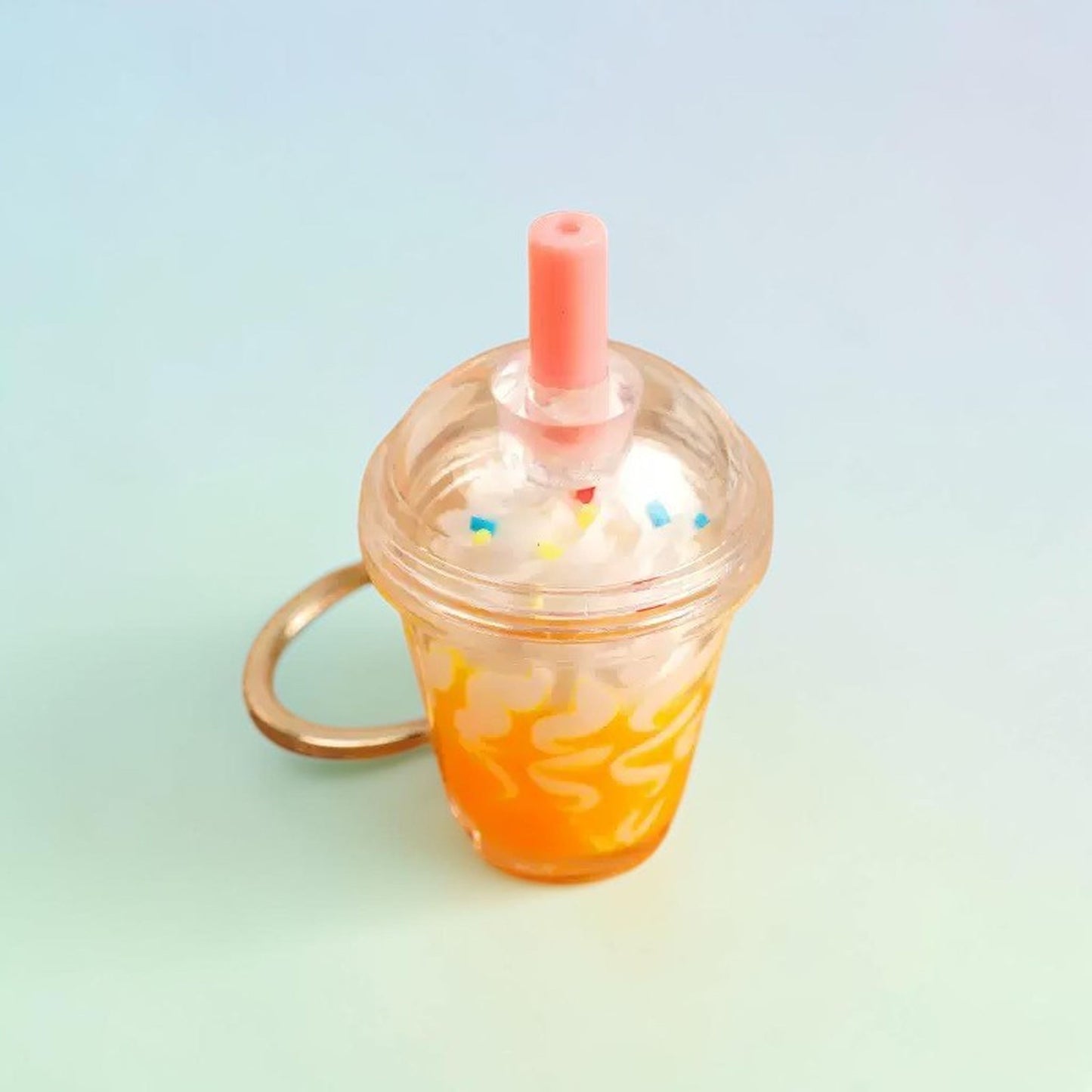 Sundae Cup Keychain - White