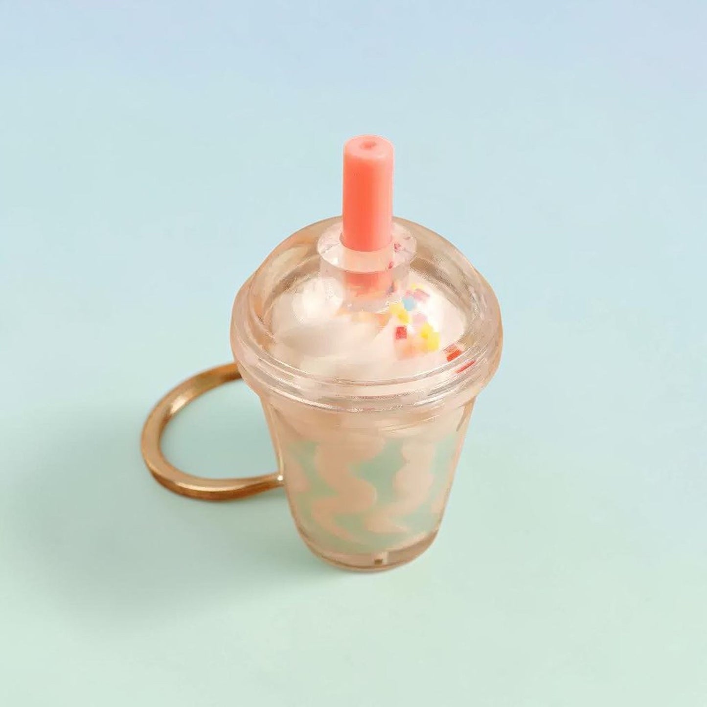 Sundae Cup Keychain - Pink