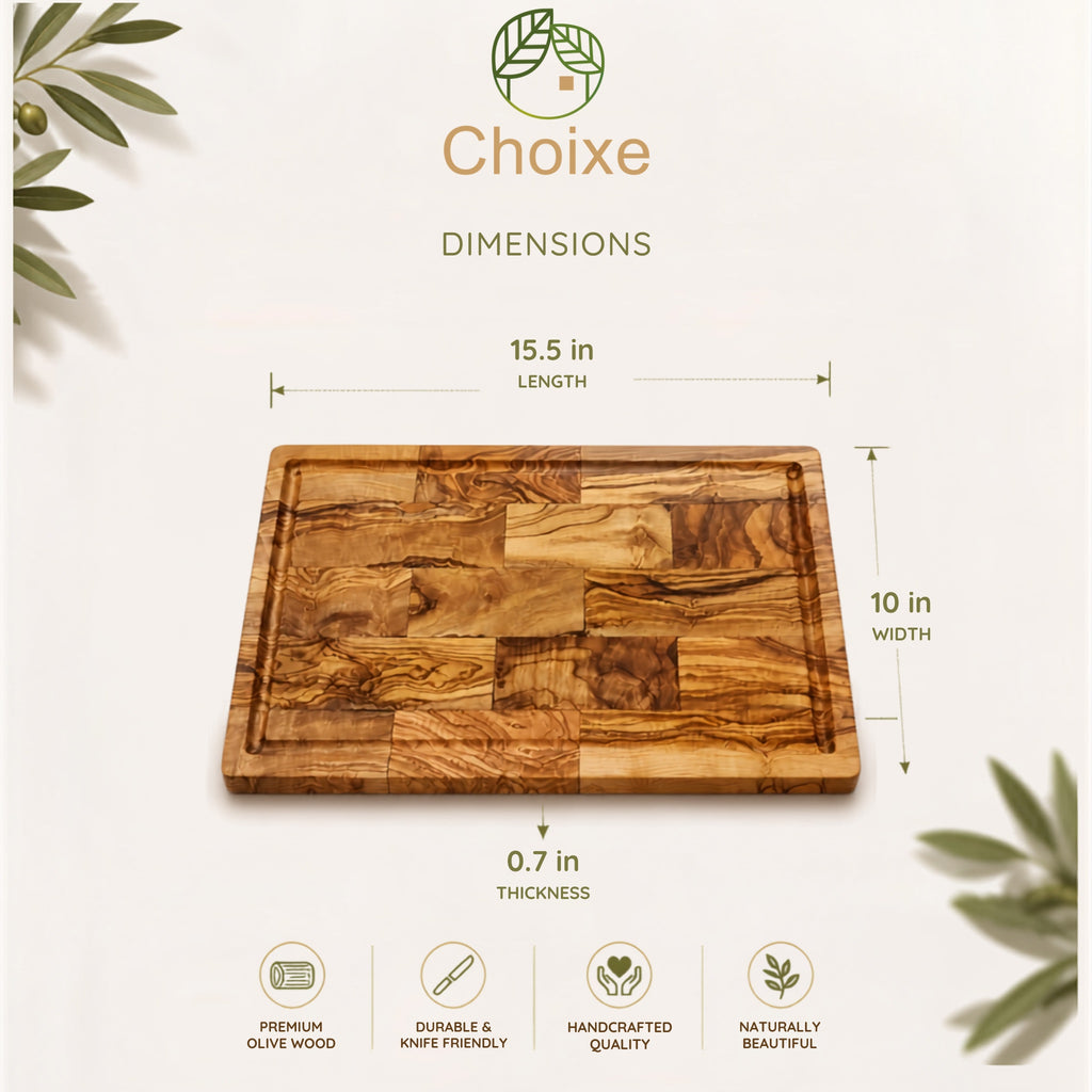 Large Olive Wood Cutting and Serving Board